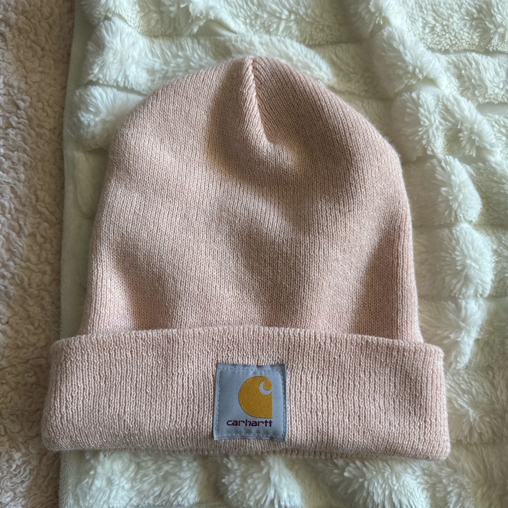 Carhartt Pink Knit Beanie Hat